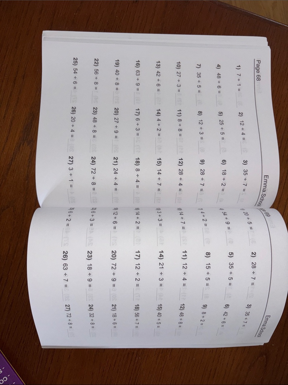 Basic Math Workbook for Adults - Yellow & Blue - Picture 4 of 5